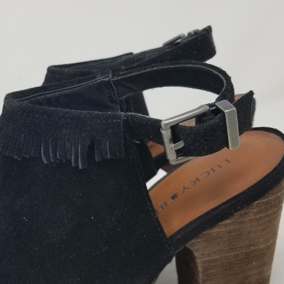 Lucky Brand Black Suede - Picture 7 of 9